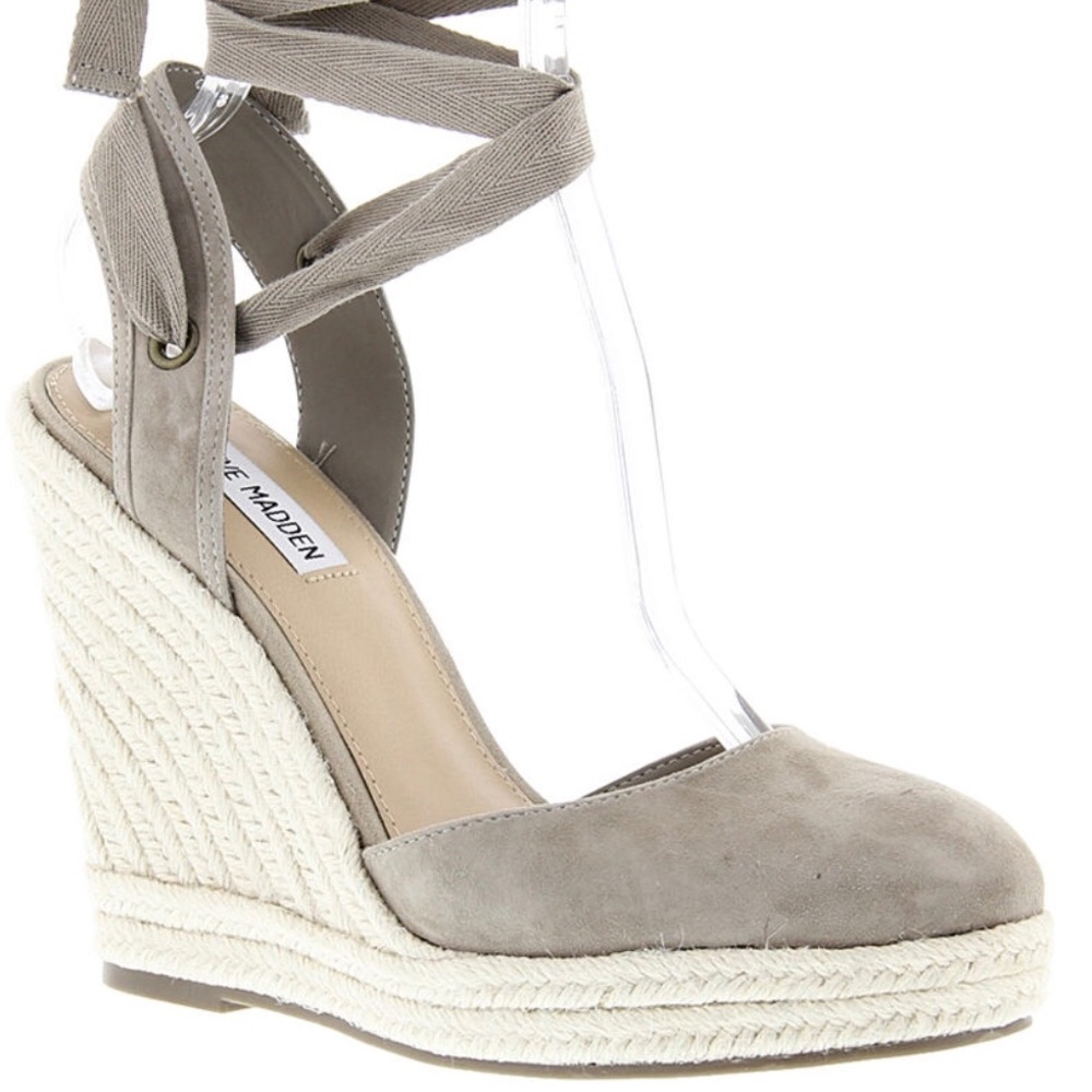 New Steve Madden barre espadrille wedges size 8
